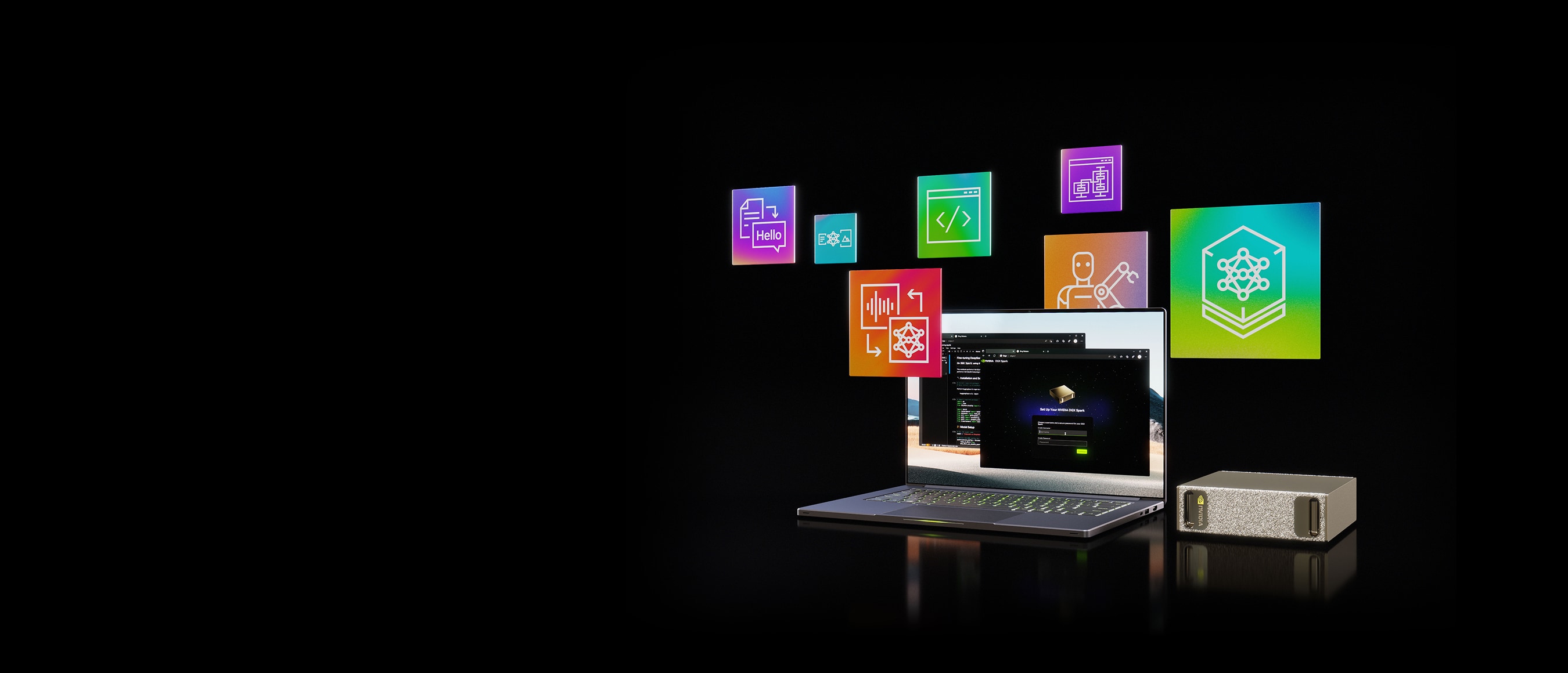 NVIDIA DGX Spark 桌面设备主视觉
